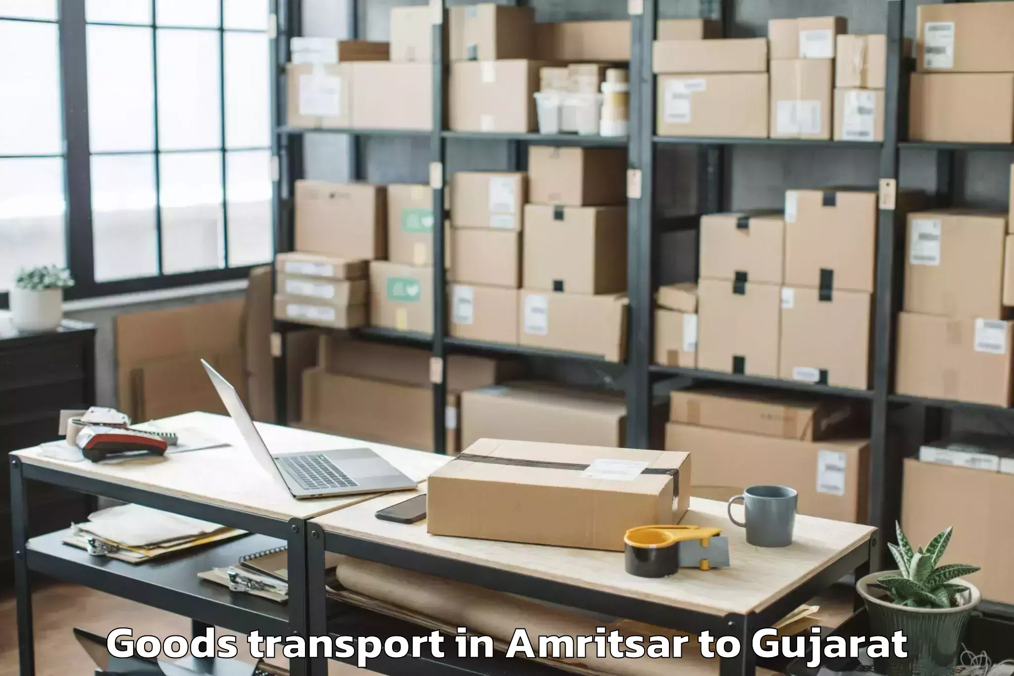 Affordable Amritsar to Garbada Goods Transport